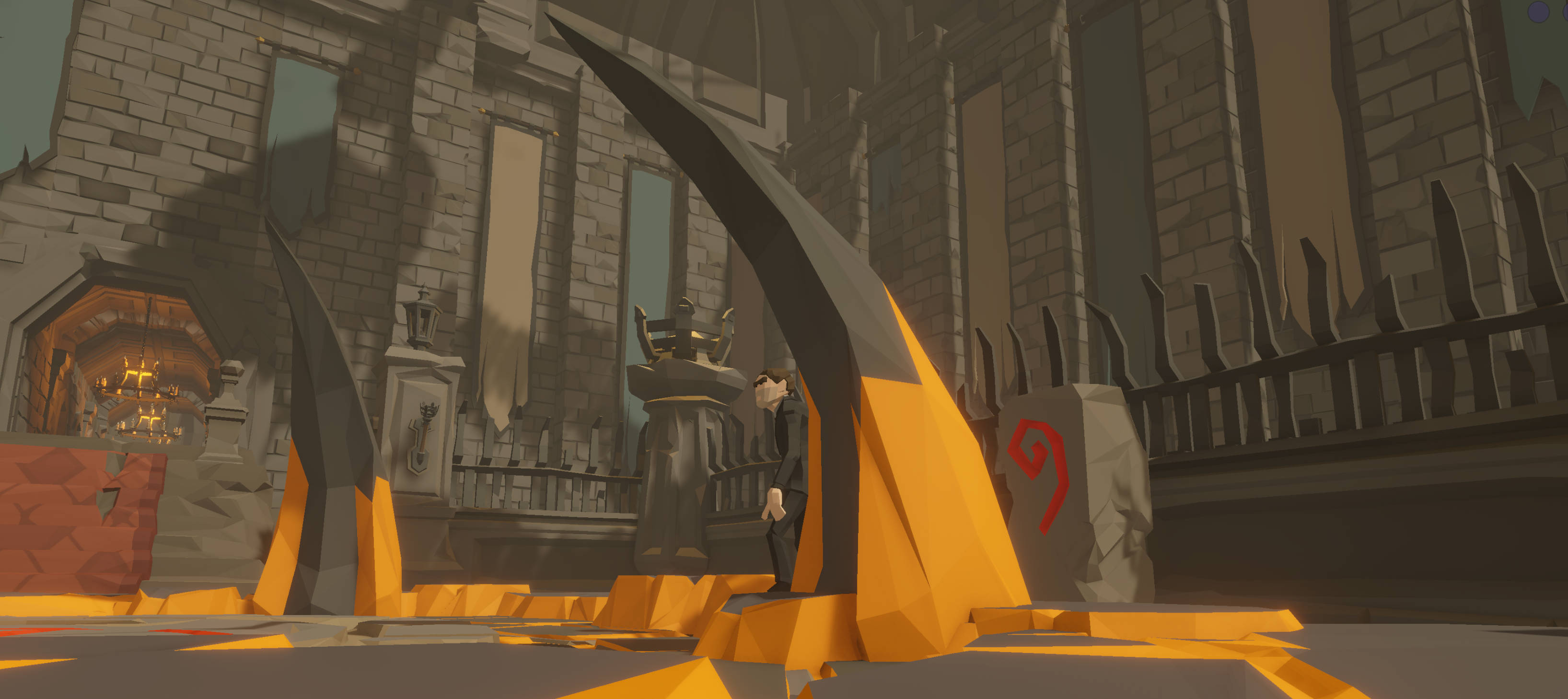 The final confrontation in the boss arena